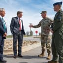 U.S. Rep. Mike Rogers, chairman of the House Armed Services Committee, and U.S. Rep. Joe Wilson meet with base leadership...
